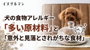 犬の食物アレルギーに多い原材料