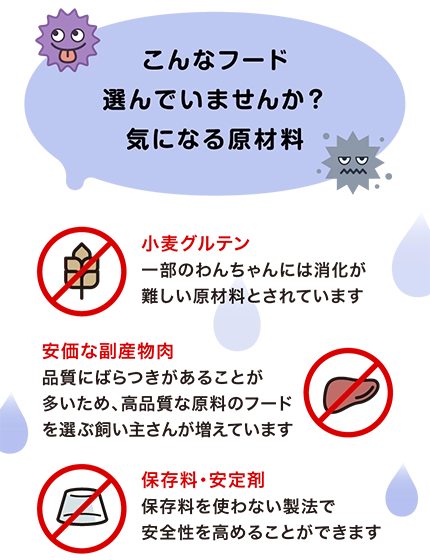 こんなフード選んでいませんか?気になる原材料