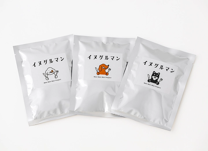 イヌグルマン 製品写真(お試し3食セット)